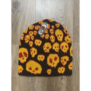 Vintage Goorin Bros Skull Beanie Hat One‎ Size
